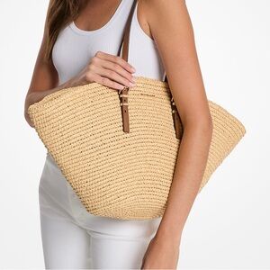 Michael Kors Isa Large Hand-Crocheted Tote Bag